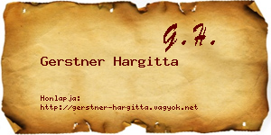 Gerstner Hargitta névjegykártya